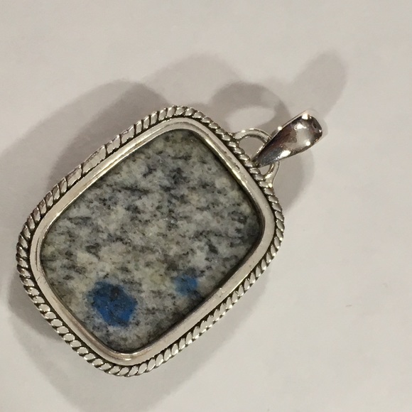 K2 Azurite in Granite Pendant - Picture 7 of 8